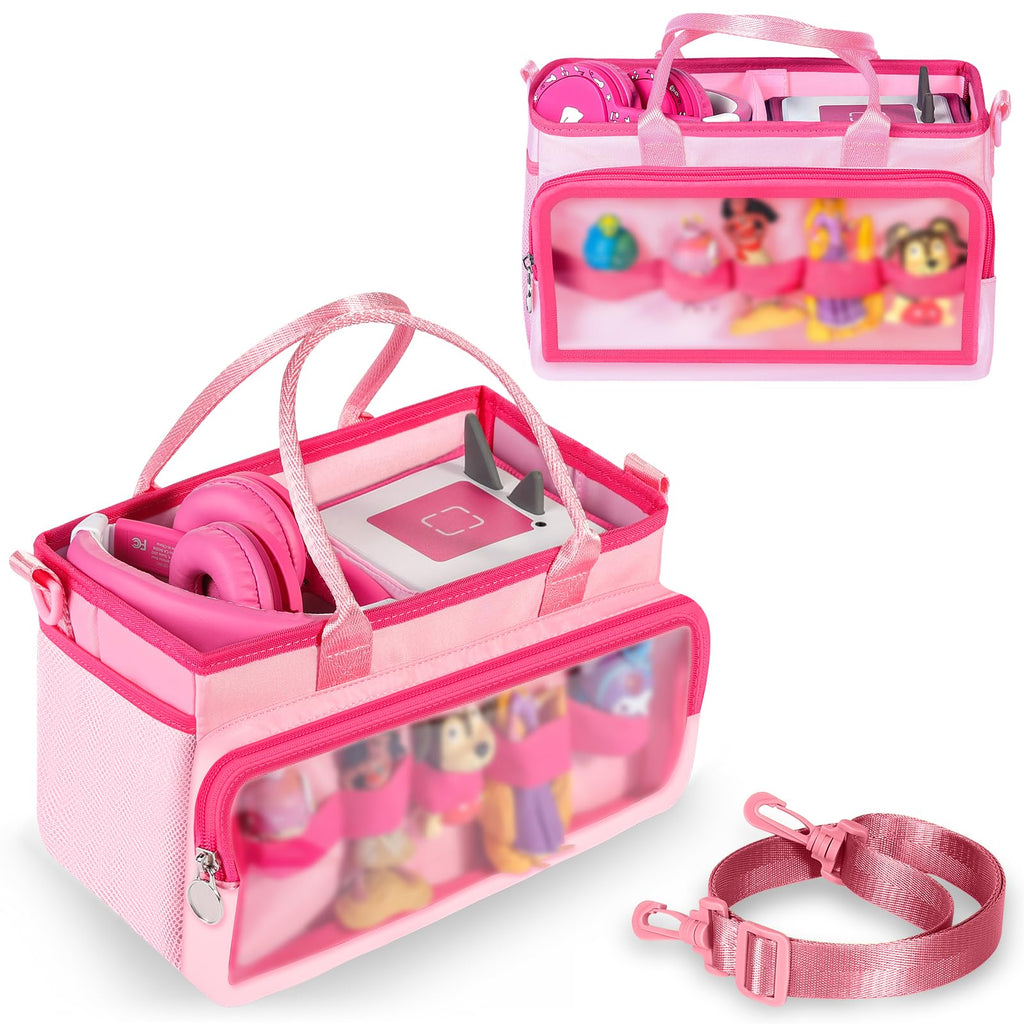 Pink Toniebox Carrying Case – Portable Organizer for Figures & Accessories