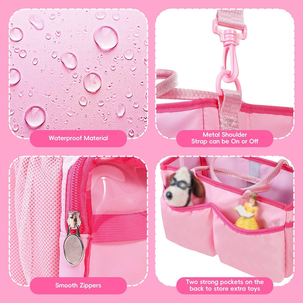 Pink Toniebox Carrying Case – Portable Organizer for Figures & Accessories