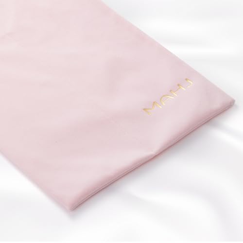 Pink Velvet Mahjong Rack & Pusher Storage Bag – 2 Compartments, Fits 4 Racks & 4 Pushers