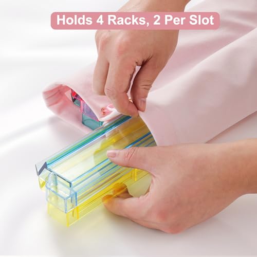 Pink Velvet Mahjong Rack & Pusher Storage Bag – 2 Compartments, Fits 4 Racks & 4 Pushers