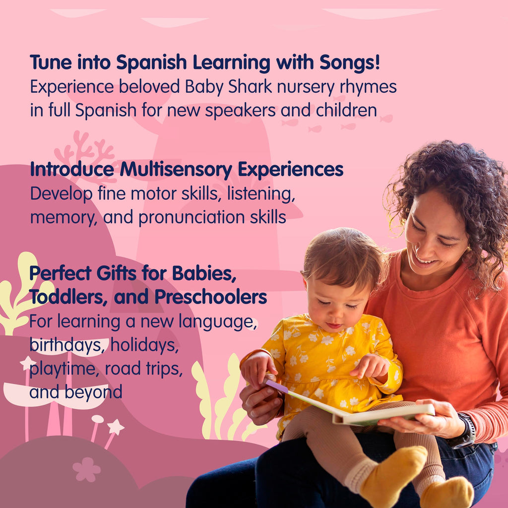 Pinkfong Baby Shark Sing-Along Sound Book – English & Spanish, Interactive Toddler Toy Ages 1+