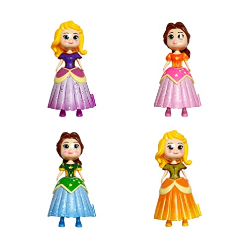 Pinkiwine 4 Pack Princess Deformation Eggs – Prefilled Easter Eggs with Toys for Kids