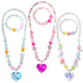 PinkSheep Toddler Jewelry Set – 9-Piece Necklace, Choker & Bracelet Collection for Little Girls, Gift Box Included