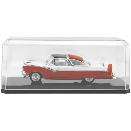 Pioneer Plastics Clear Display Case for 1:43 Scale Cars, Black Base, 6.125x2.625x2.25 inches