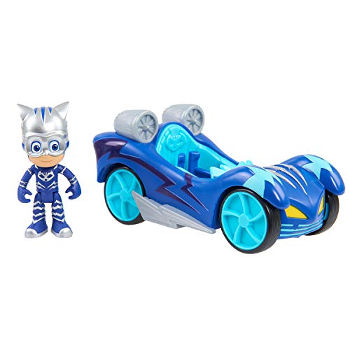 PJ Masks Turbo Blast Cat-Car with Catboy Figure - Racing Vehicle Toy