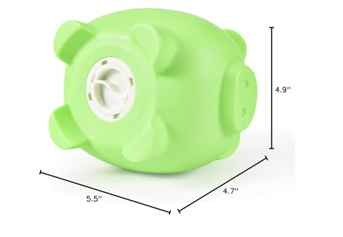 PJDRLLC Piggy Bank: Unbreakable Plastic Coin Bank for Kids Ages 4-10 (Light Green, Medium)