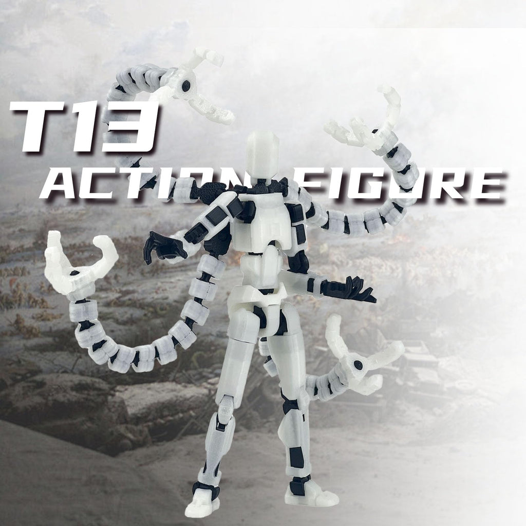 PkghoKids T13 Luminous 5.5in Fully Articulated Action Figure – Multi-Jointed with 7 Weapons & 3 Hand Types