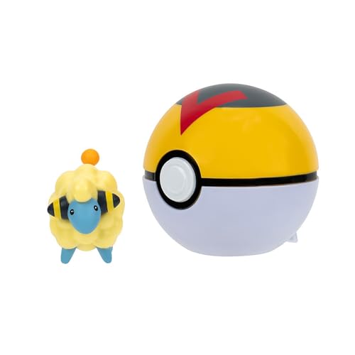 PKW3137 Clip 'n' Go Poké Balls: Voltilamm & Level Ball Set with 5 cm Figure
