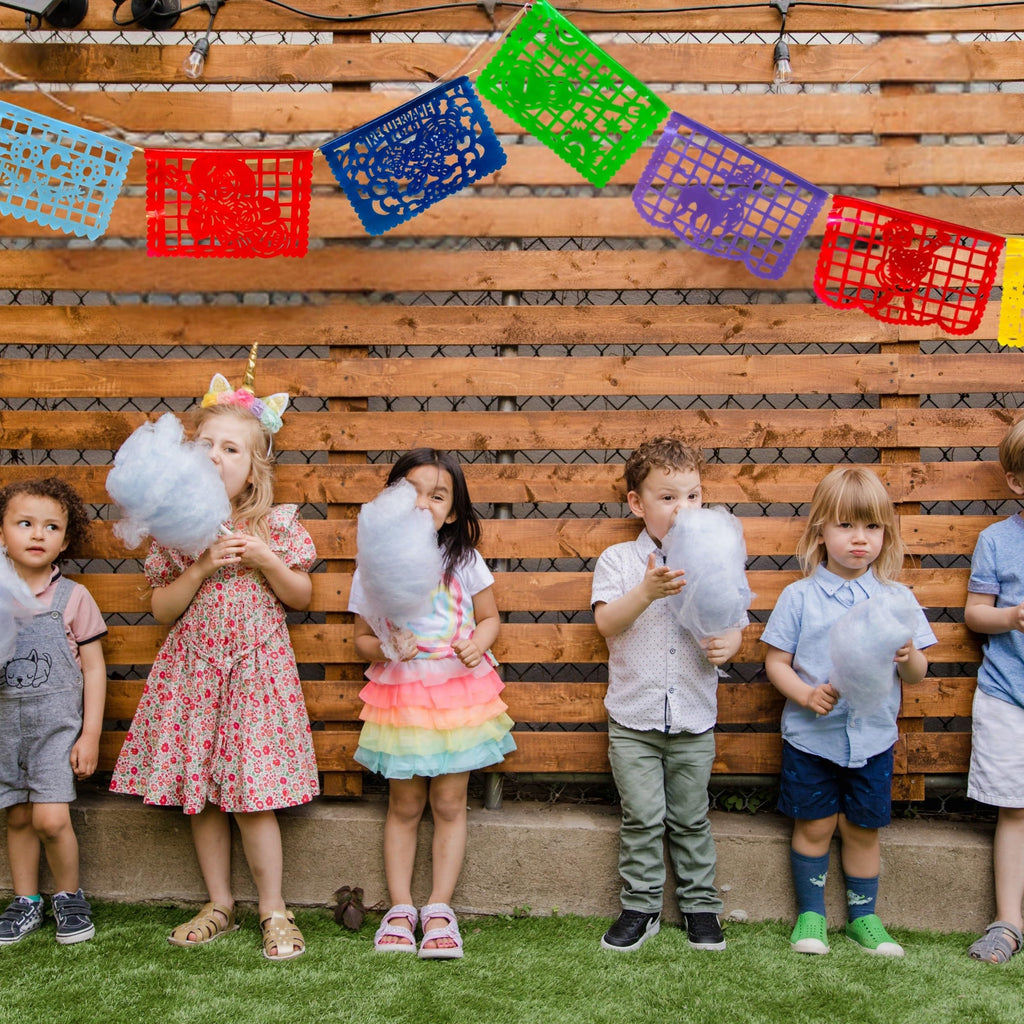 Plastic Papel Picado Banner Set (2 Pack) – 30ft Mexican Party Décor for Día de Muertos, Cinco de Mayo, Birthdays