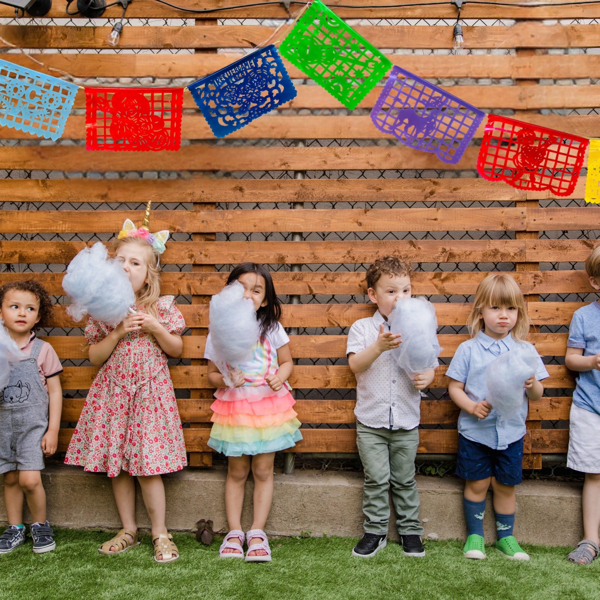 Plastic Papel Picado Banner Set (2 Pack) – 30ft Mexican Party Décor for Día de Muertos, Cinco de Mayo, Birthdays