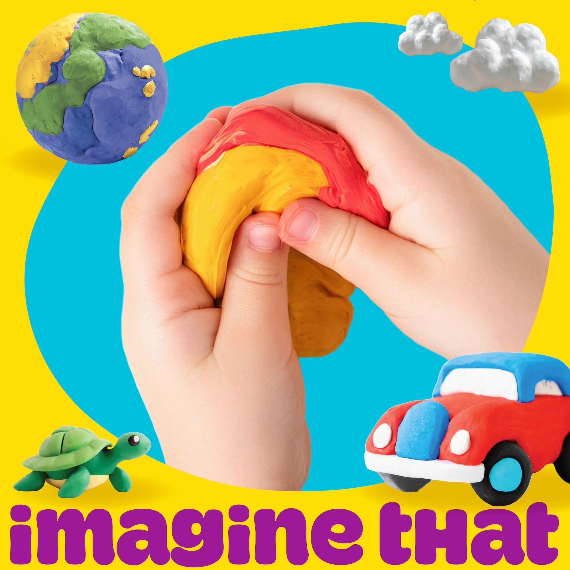 Play-Doh Air Dry Clay Scented Variety Pack: 13 Rainbow Clays, Tools, Molds, and Wiggly Eyes for Kids Ages 4+