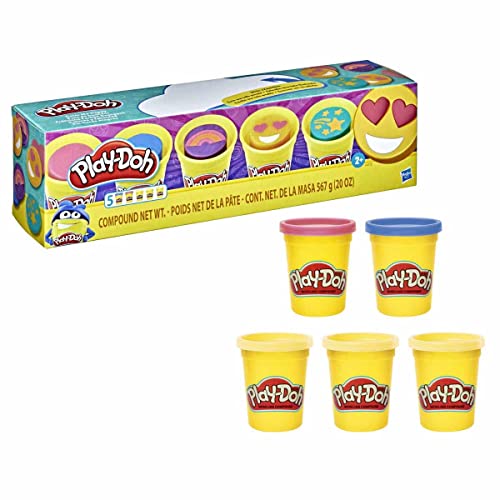 Play-Doh Color Me Happy Set – Multicolored Non-Toxic Plasticine Clay for Kids
