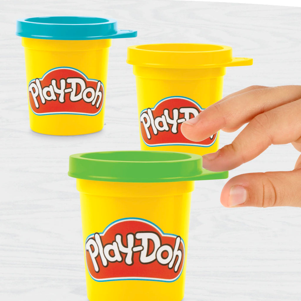Play-Doh Disney Junior Mickey Mouse On-the-Go Garage Playset – Portable Arts & Crafts with 3 Cans and 4 Tools for Kids 2+