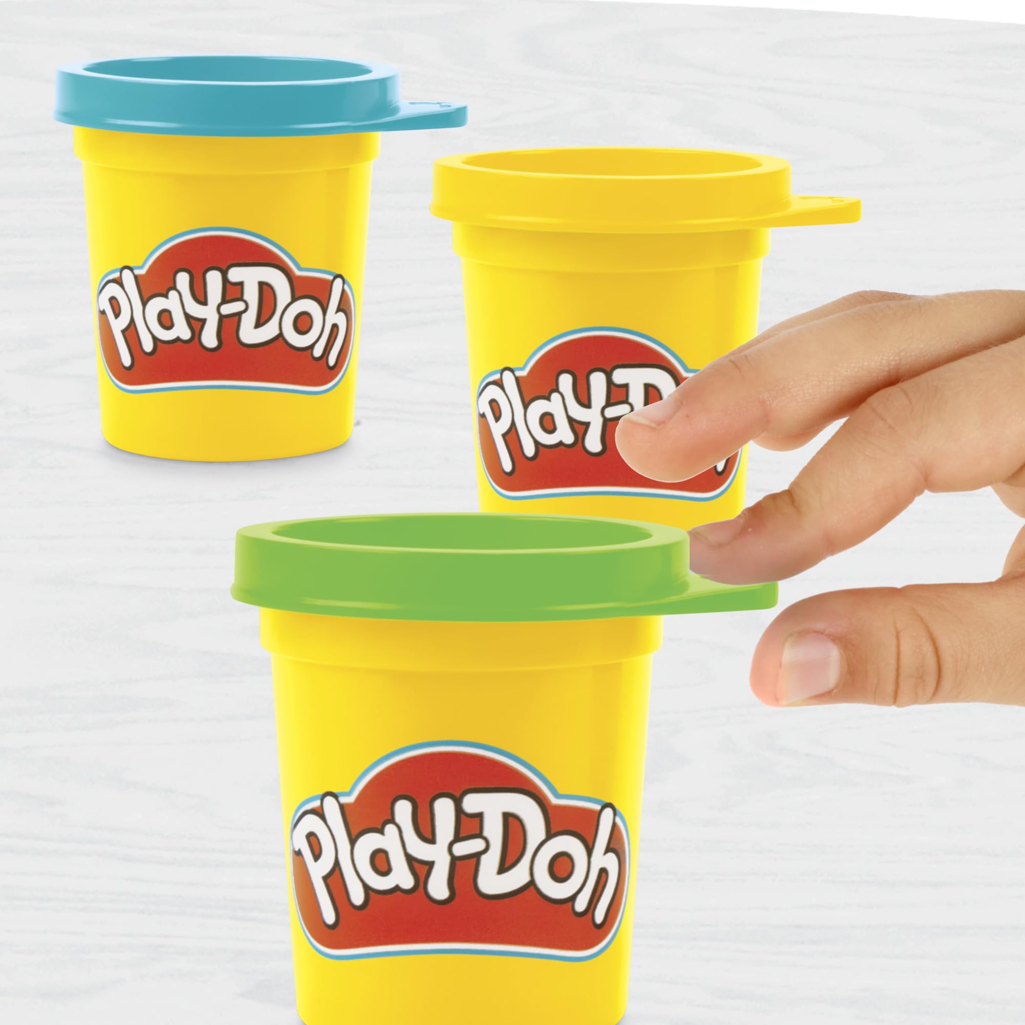 Play-Doh Disney Junior Mickey Mouse On-the-Go Garage Playset – Portable Arts & Crafts with 3 Cans and 4 Tools for Kids 2+