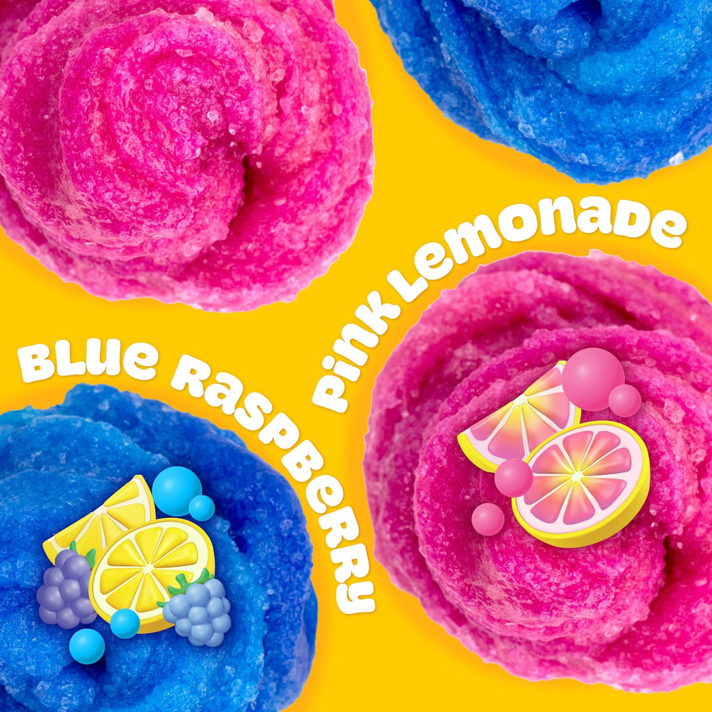 Play-Doh Fizzie Slime – 2 Scented Cans of Strawberry & Blue Raspberry Sensory Toy