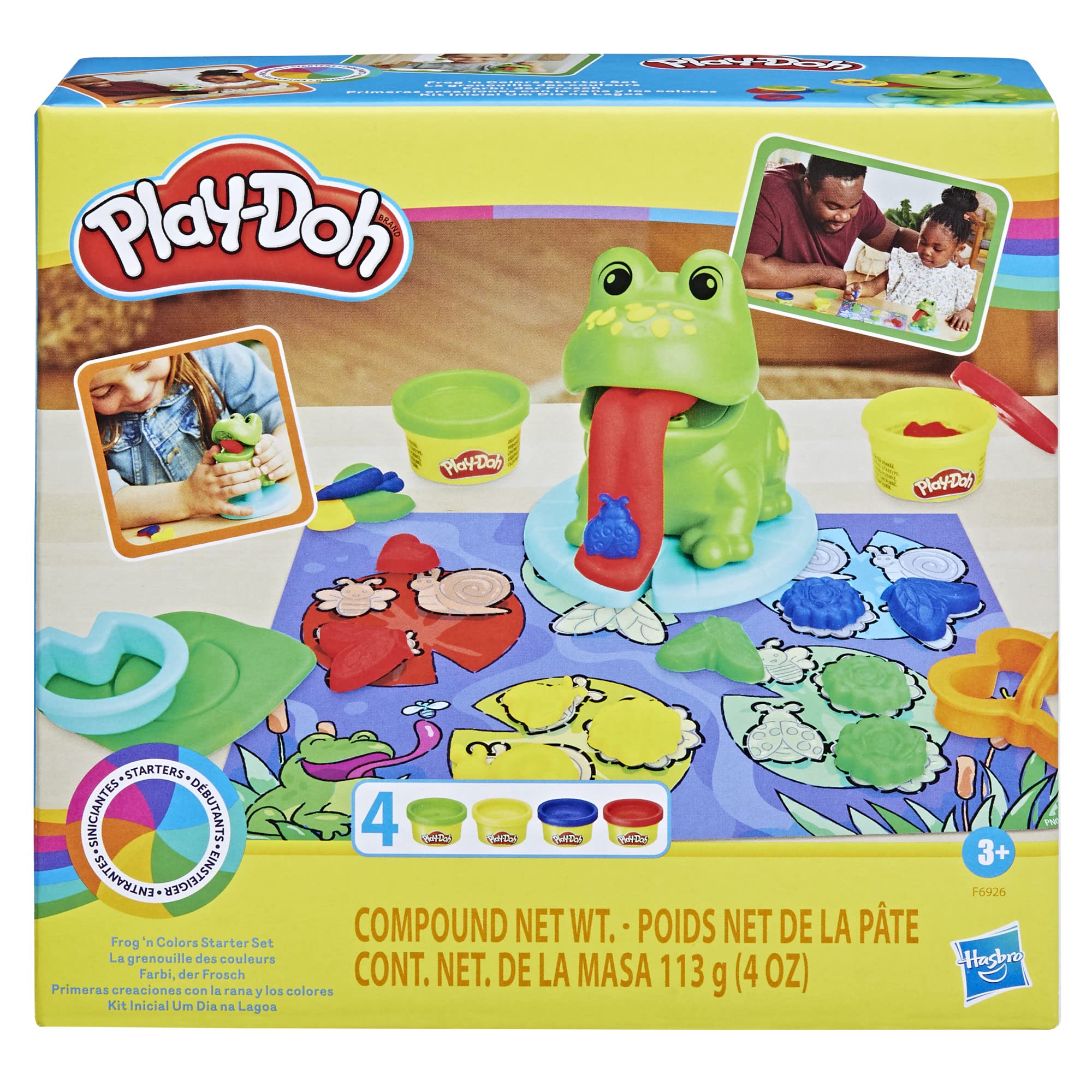 Play-Doh Frog ‘n Colors Starter Set – Color Sorting Toy for Ages 3+ with Playmat