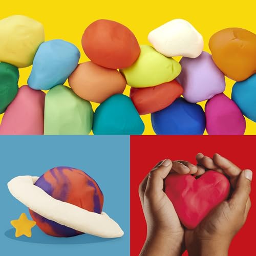 Play-Doh Jewel Colors Bulk 12-Pack of 4-Ounce Cans – Non-Toxic Modeling Dough for Kids Ages 2+ (Amazon Exclusive)