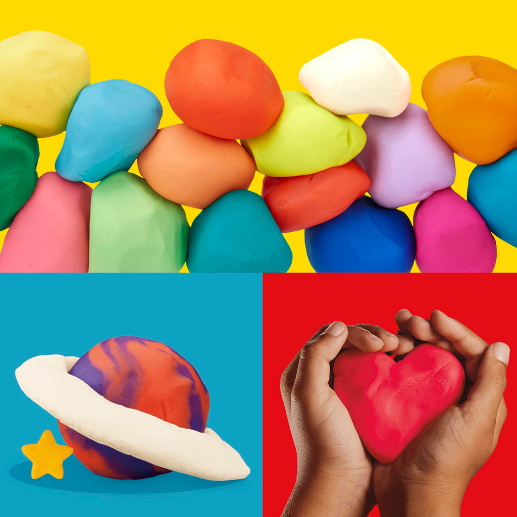 Play-Doh Jewel Colors Bulk 12-Pack of 4-Ounce Cans – Non-Toxic Modeling Dough for Kids Ages 2+ (Amazon Exclusive)