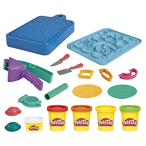 Play-Doh Little Chef Starter Set – 14 Kitchen Accessories & 5 Colors for Creative Play