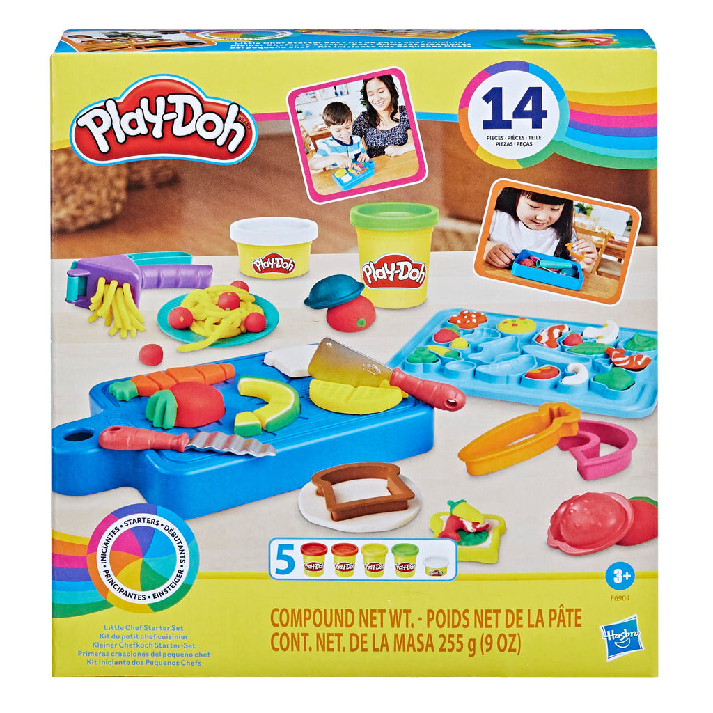 Play-Doh Little Chef Starter Set – 14 Kitchen Accessories & 5 Colors for Creative Play