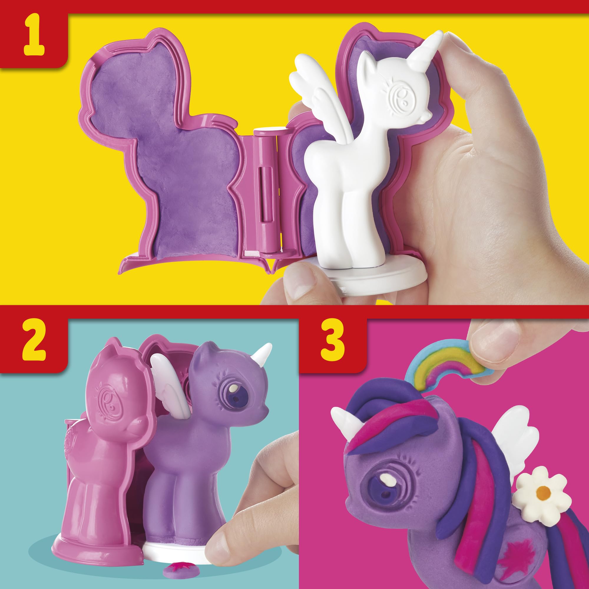 Play-Doh Make & Style Ponies Set – My Little Pony Arts and Crafts Kit for Kids (Amazon Exclusive)