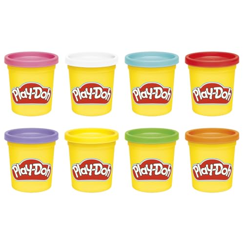 Play-Doh Rainbow 8-Pack: 85g Pots of Modelling Clay in 8 Colors, Non-Toxic, Ages 2+