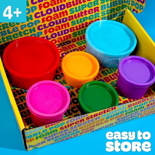 Play-Doh Scented Slime Variety Pack - 6 Super Scented Slimes with Strawberry, Grape, Cotton Candy, Blue Raspberry, Watermelon, Citrus - Super Stretch, Foam, Butter & Cloud Textures