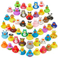 Playbees Rubber Ducks Bulk 12 Pack – Assorted 2-Inch Vinyl Duckies for Bath, Pool, Party Favors & Classroom Incentives