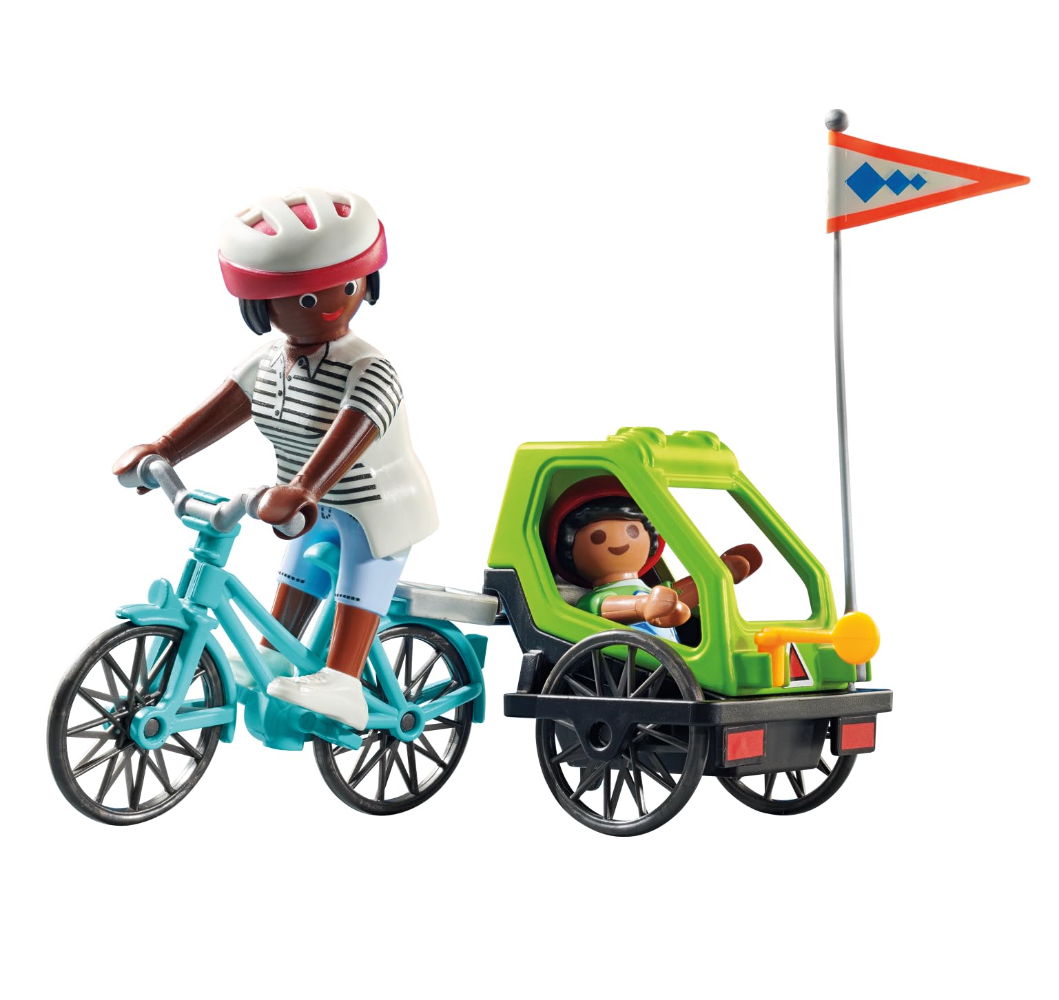 Playmobil Bicycle Excursion Playset – Mother, Child & Detachable Trailer