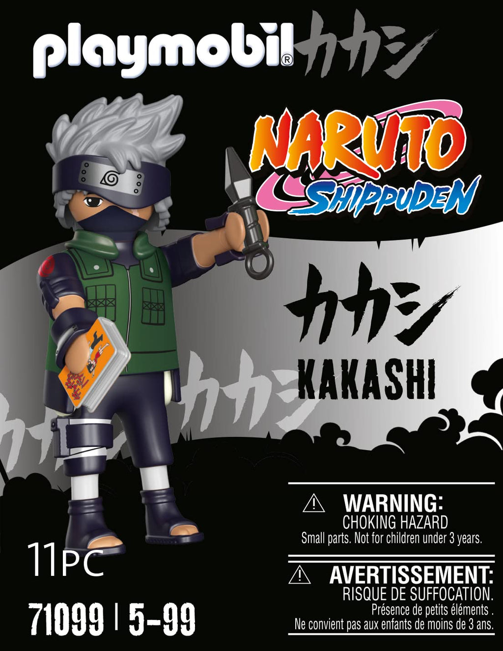 Playmobil Naruto Shippuden Kakashi Figure – Kunai & Book Included