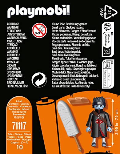 Playmobil Naruto Shippuden Kisame Action Figure with Samehada Sword and Carrying Strap, Ages 5+