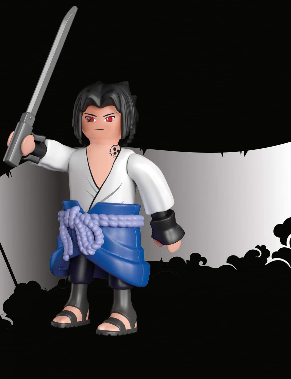 Playmobil Naruto Shippuden Sasuke Figure with Sword