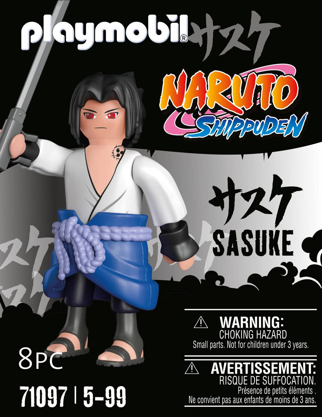 Playmobil Naruto Shippuden Sasuke Figure with Sword