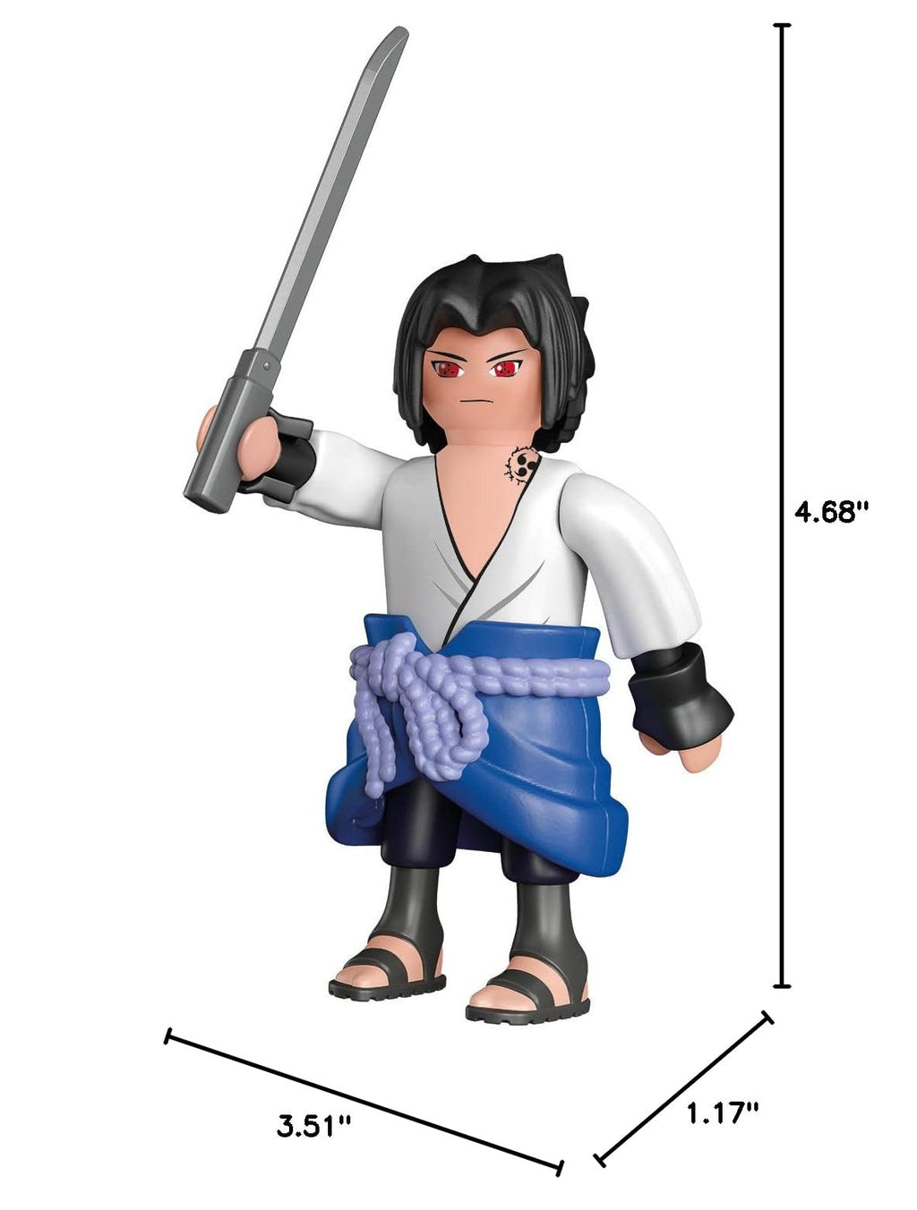 Playmobil Naruto Shippuden Sasuke Figure with Sword