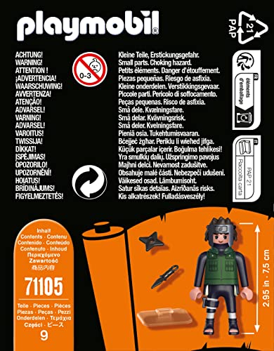 Playmobil Naruto Shippuden Yamato Action Figure with Kunai and Stick, Ages 5+