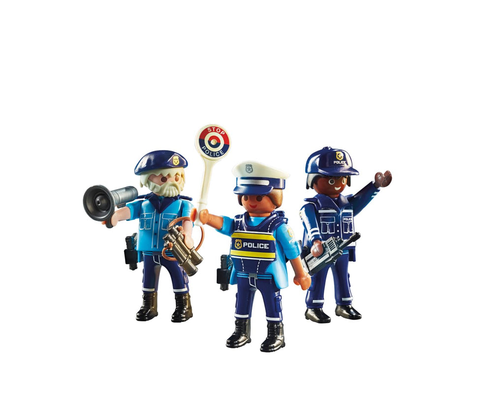 Playmobil Police Figure Set – 3 Officers with Gear for Kids 4-10