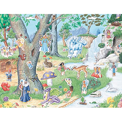 PlayMonster Create-A-Scene Fairies Magnetic Playset – Portable Mess-Free Magnet Activity for Kids Age 3+