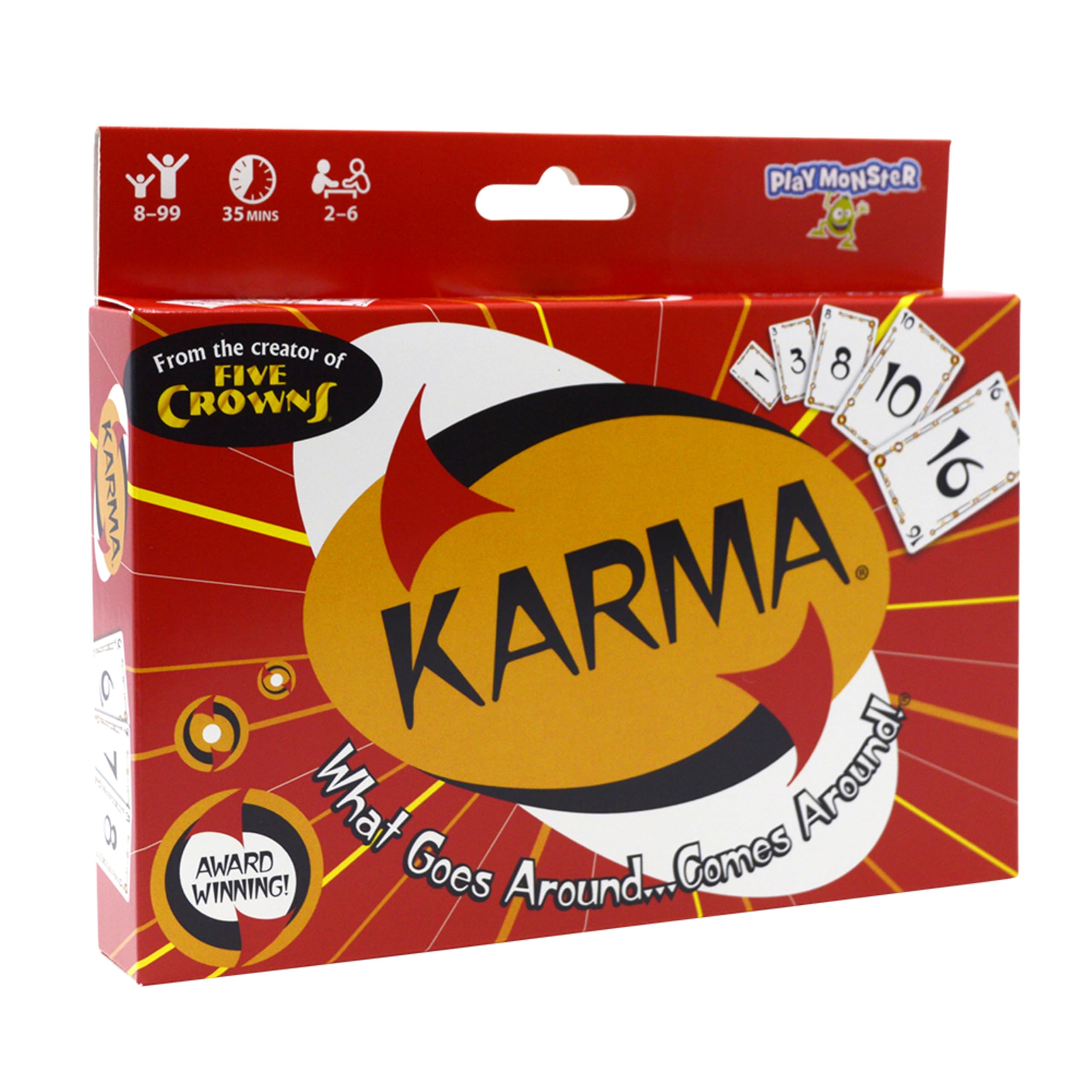 PlayMonster KARMA Card Game – Fast-Paced Elimination Fun for the Whole Family, Ages 8+