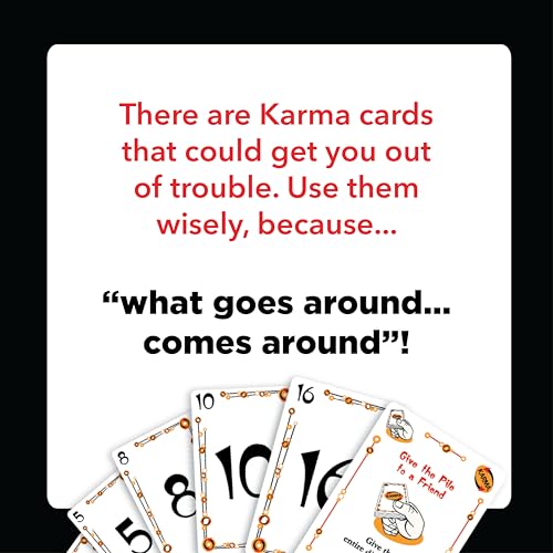 PlayMonster KARMA Card Game – Fast-Paced Elimination Fun for the Whole Family, Ages 8+