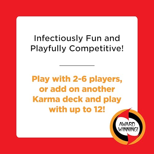 PlayMonster KARMA Card Game – Fast-Paced Elimination Fun for the Whole Family, Ages 8+