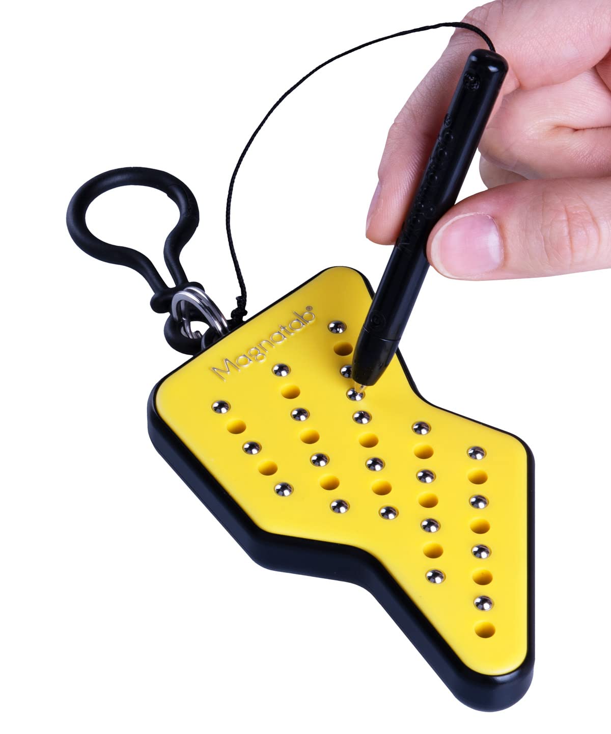PlayMonster Magnatab Mini Lightning Bolt – Magnetic Drawing Fidget Toy with Satisfying Click Sounds