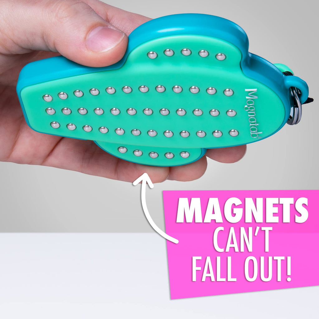 PlayMonster Magnatab Mini Lightning Bolt – Magnetic Drawing Fidget Toy with Satisfying Click Sounds