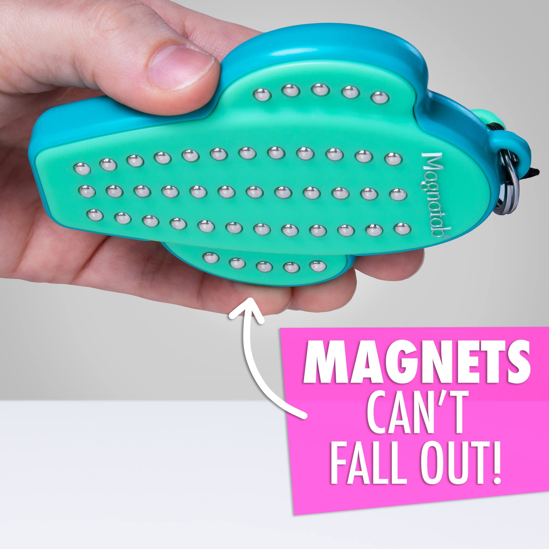 PlayMonster Magnatab Mini Lightning Bolt – Magnetic Drawing Fidget Toy with Satisfying Click Sounds