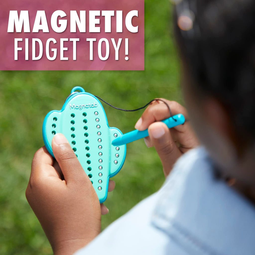 PlayMonster Magnatab Mini Lightning Bolt – Magnetic Drawing Fidget Toy with Satisfying Click Sounds