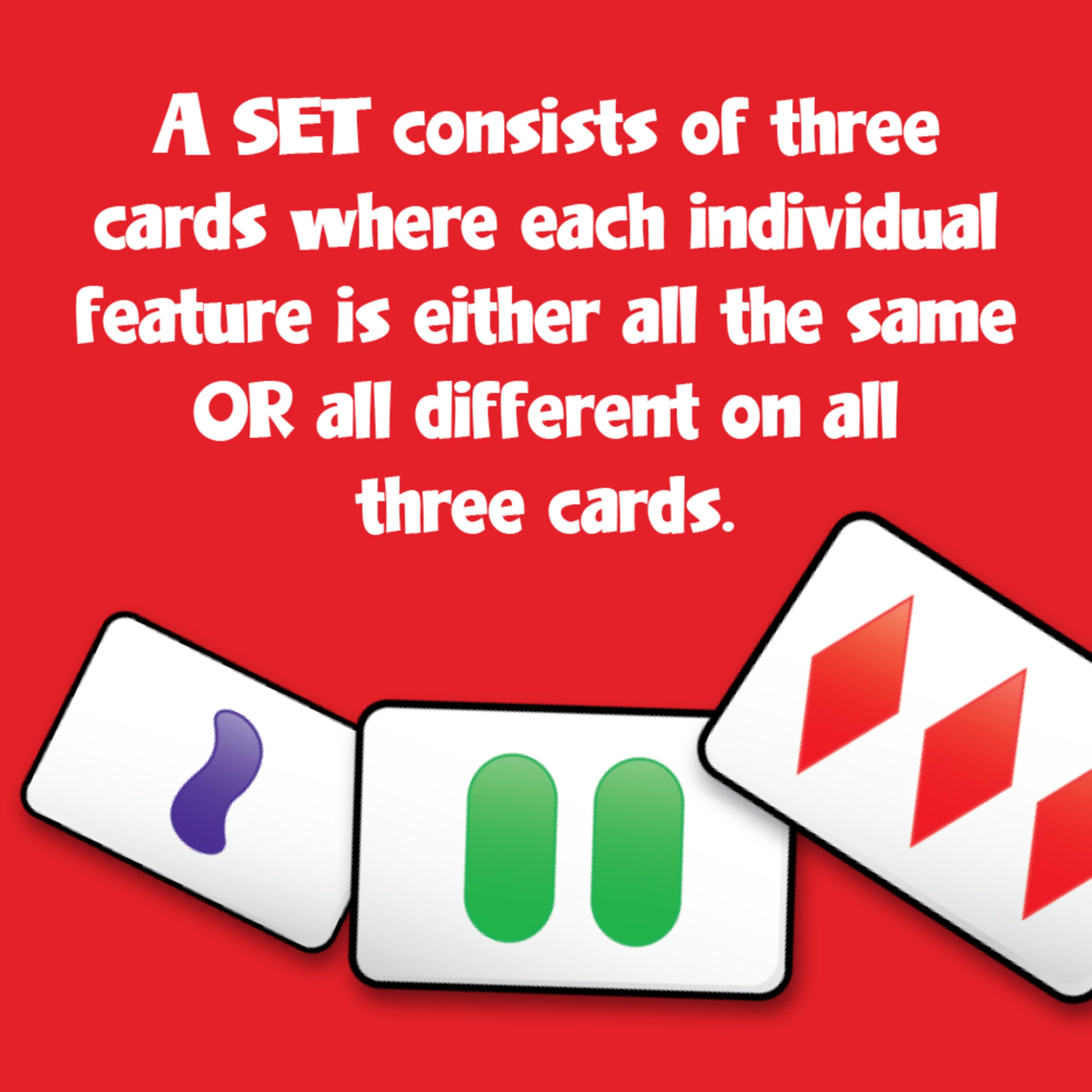 PlayMonster SET Card Game – Fast-Paced Visual Perception Game for Ages 8+ | 81 Cards, Rules Included