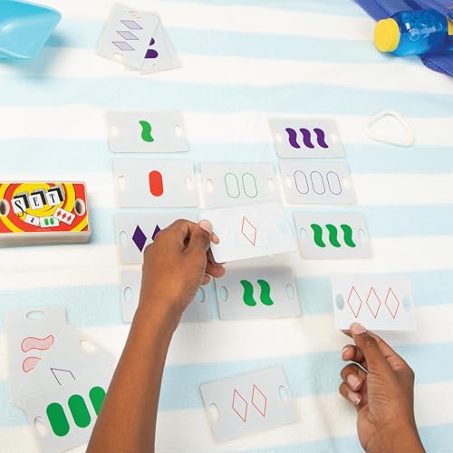 PlayMonster Set Card Game – Travel-Friendly Waterproof Cards, Brain-Building Matching Game for Ages 6+