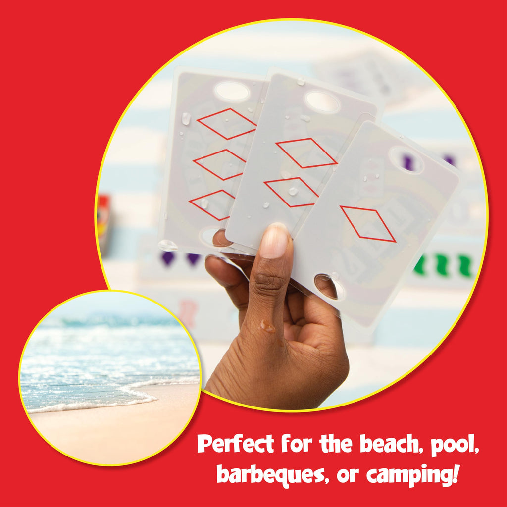 PlayMonster Set Card Game – Travel-Friendly Waterproof Cards, Brain-Building Matching Game for Ages 6+