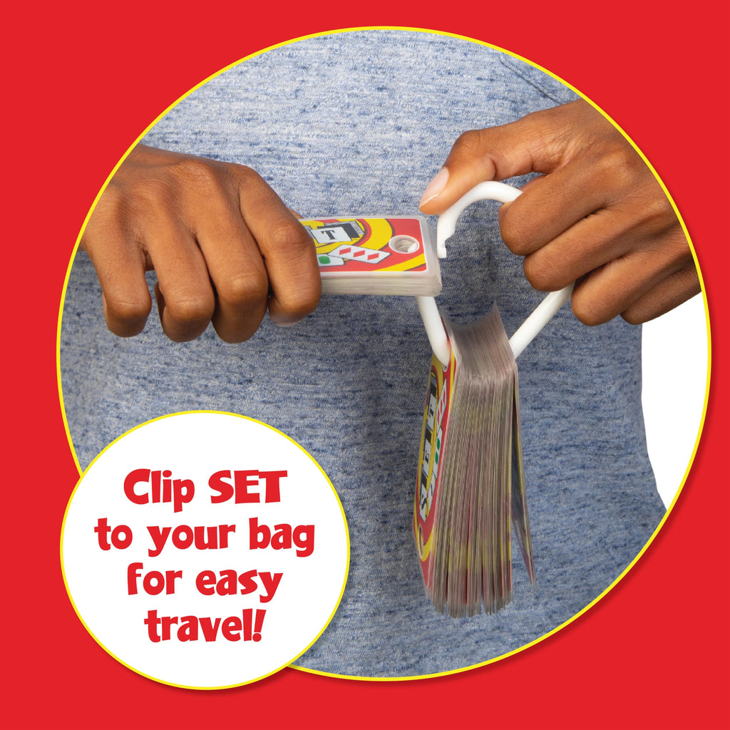 PlayMonster Set Card Game – Travel-Friendly Waterproof Cards, Brain-Building Matching Game for Ages 6+