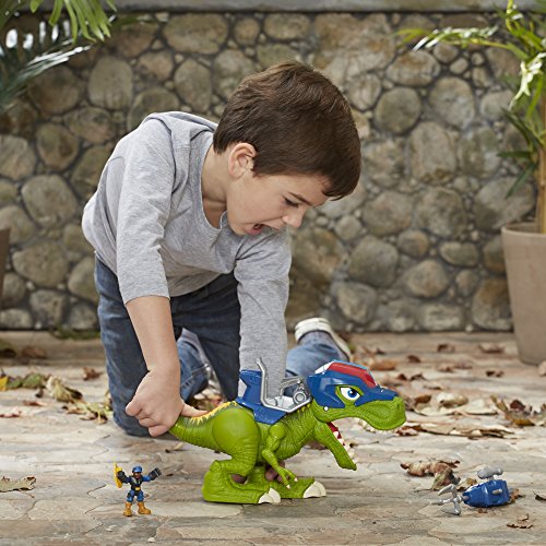 Playskool Heroes Chomp Squad Troopersaurus & Bobby Badge Toy Set with Lights and Sounds