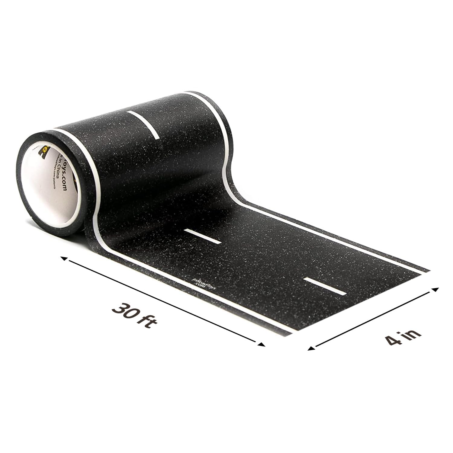 PlayTape 30 ft x 4 in Road Tape for Toy Cars – Stick to Floors, No Residue, Paper-Based